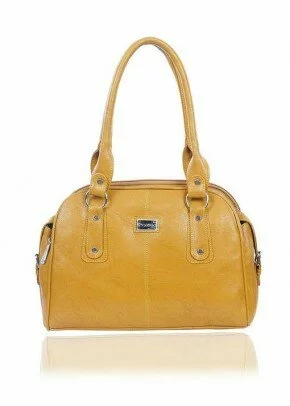 Rozen Stylish,Luxurious Yellow Women's Handbag